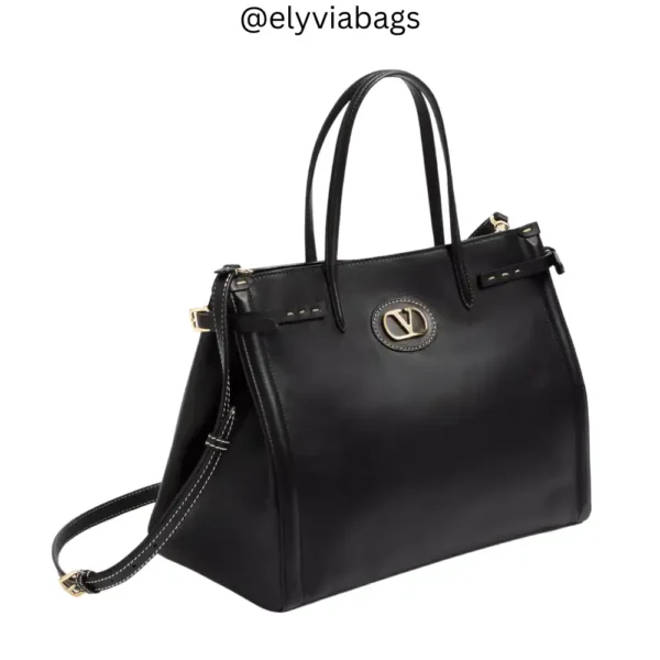 VG Antibes Medium Shopping Handbag Black Tilt view
