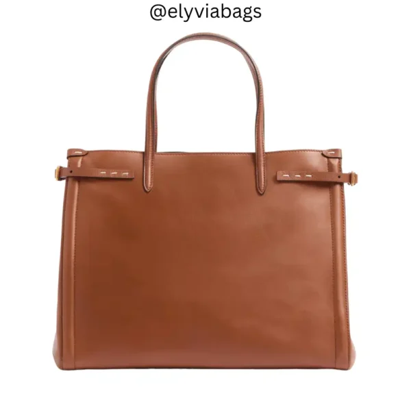 VG Antibes Medium Shopping Handbag Golden Brown Back View