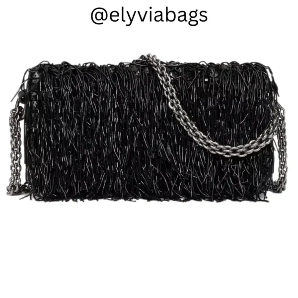 VG Loco Small Embroidered Shoulder Bag back view