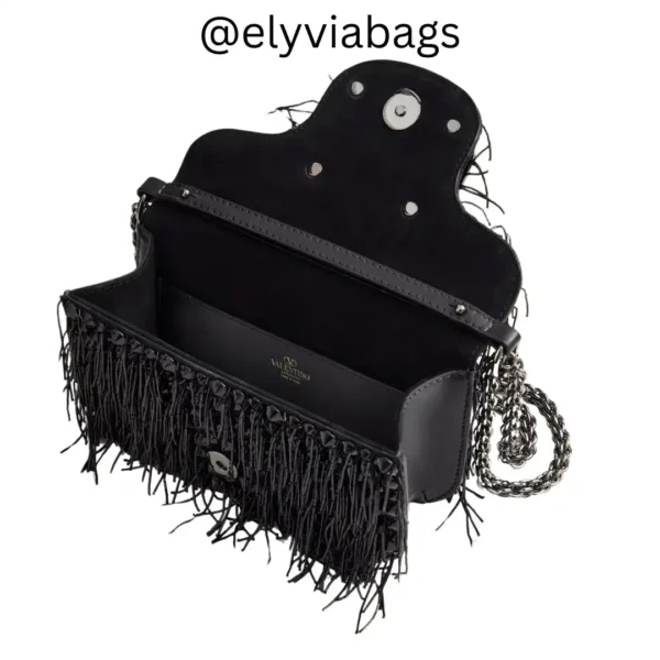 VG Loco Small Embroidered Shoulder Bag open view