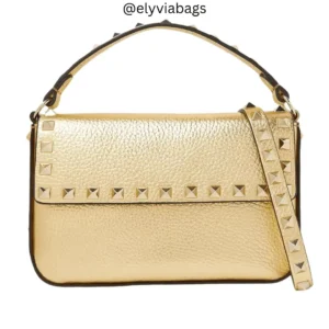 VG Mini Rockstud Shoulder Bag in Grained Leather