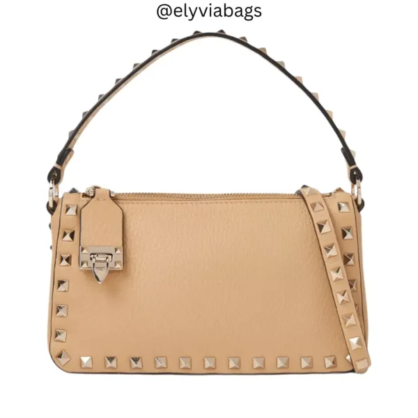 VG Small Rockstud Crossbody Bag Brown