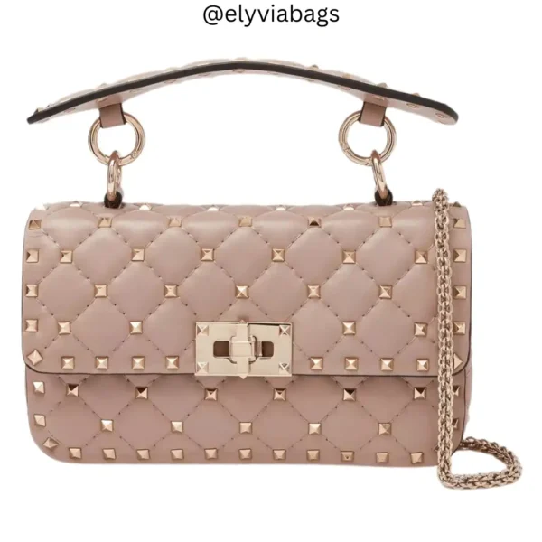 VG Small Rockstud Spide bag pink