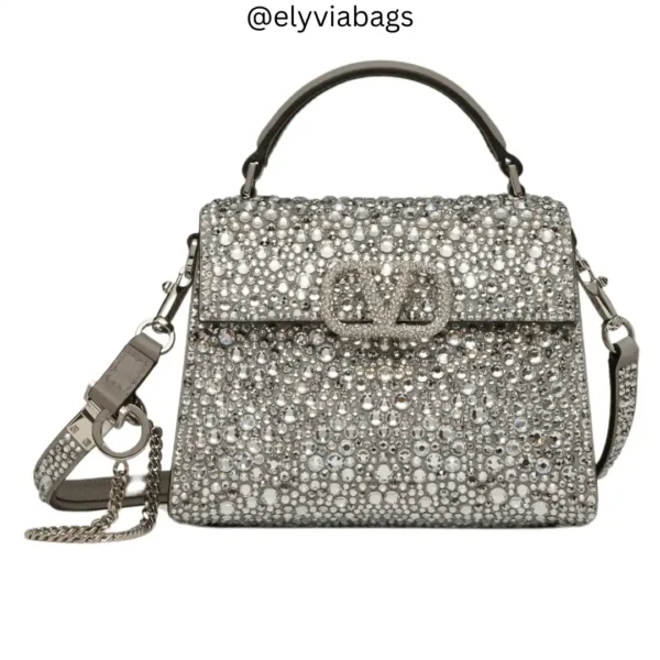 VG VSling Sparkling embroidery silver Front View