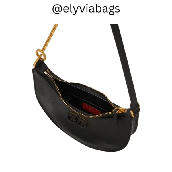 VG mini vlogo signature shoulder bag Black open view