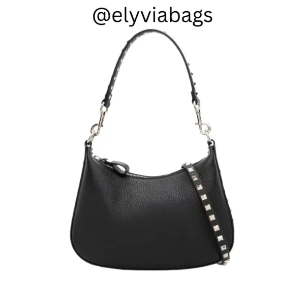 VG rockstud small shoulder bag black