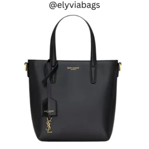 YSL shopping toy totte bag black Front view