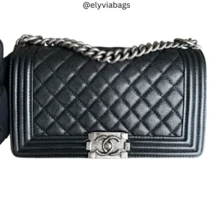 chanel caviar boy bag