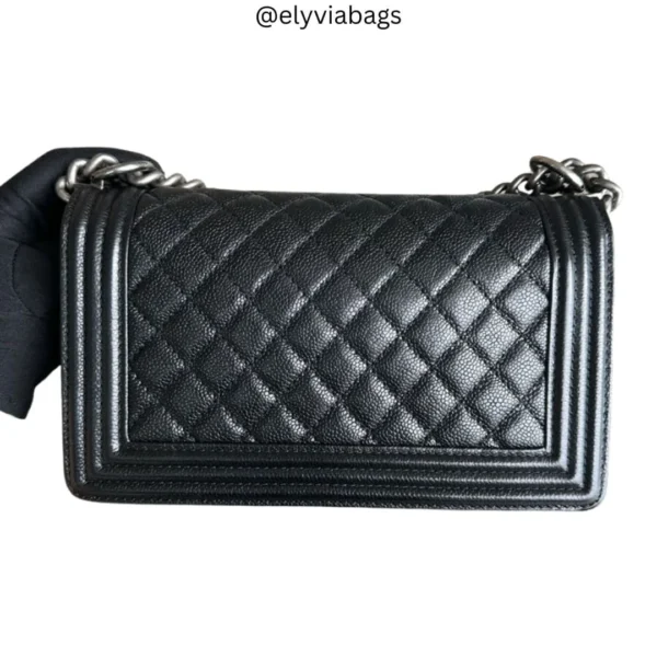 chanel caviar boy bag