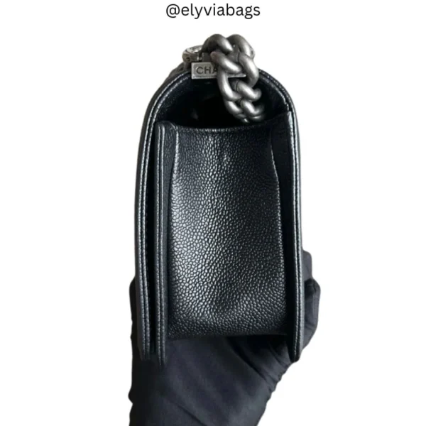 chanel caviar boy bag