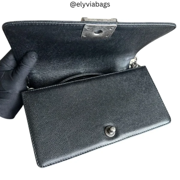 chanel caviar boy bag