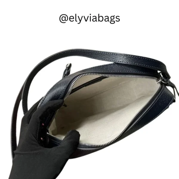 gucci horsebit 1955 small camera bag inside view