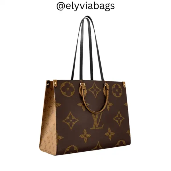 lv on the go gm monogram side view