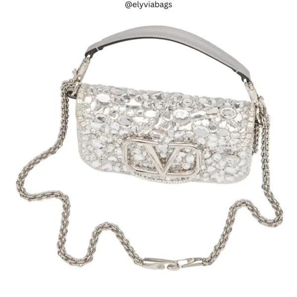 vg Loco Shoulder Bag With Crystals and chain