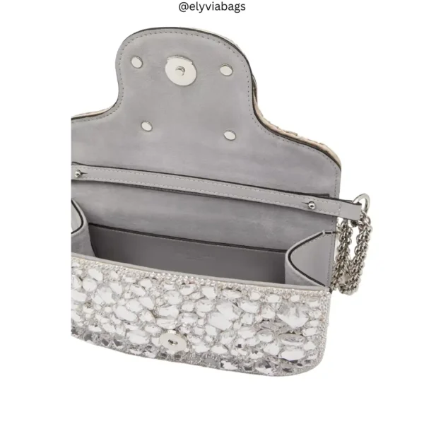 vg Loco Shoulder Bag With Crystals open view