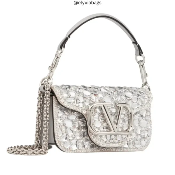 vg Locò Shoulder Bag With Crystals tilt view