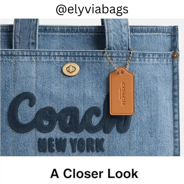 Couch womens tote bag denim zoom view