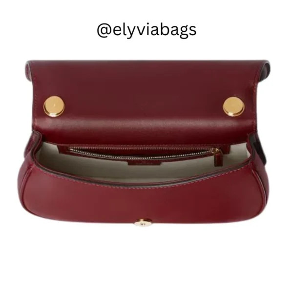 Gucci blondie leather shoulder bag inside