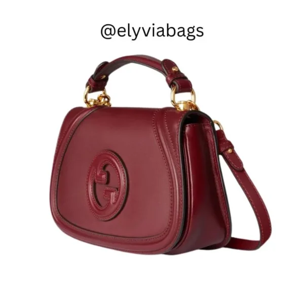 Gucci blondie leather shoulder bag side