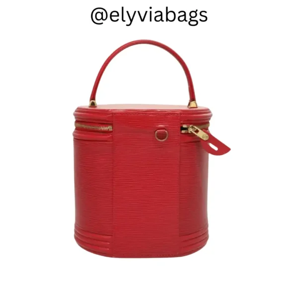 LV Cannes epi Red leather side view
