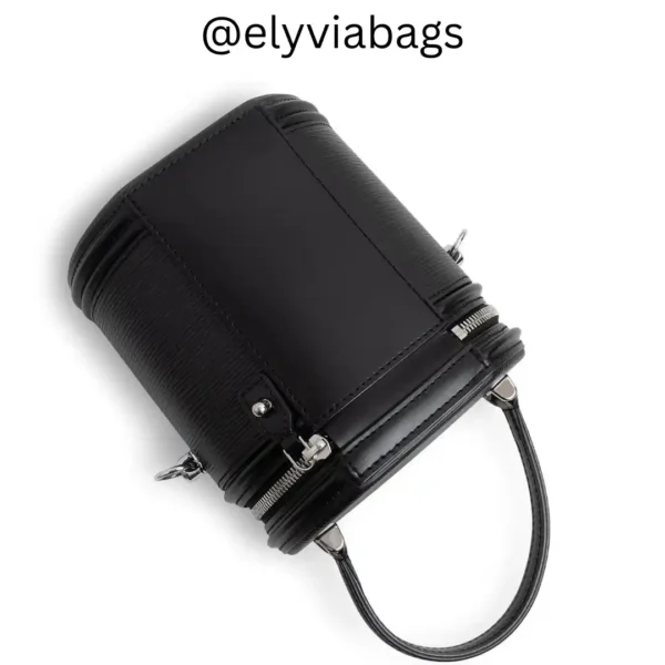 LV Cannes epi leather black back view