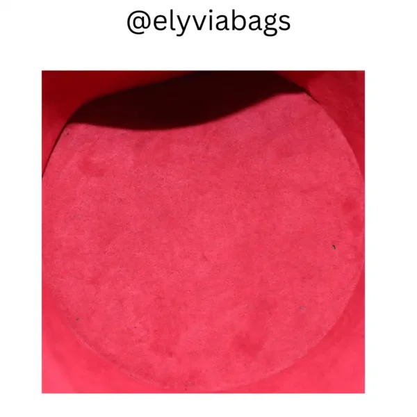 LV Cannes epi red leather inside view