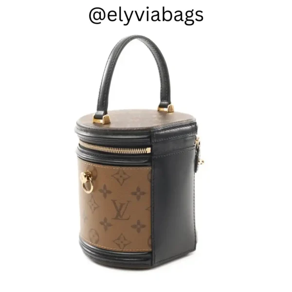 LV Cannes monogram Reverse dark brown back