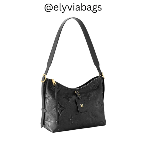 LV CarryAll PM Bag black side view