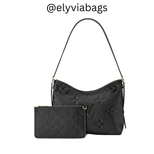 LV CarryAll PM Bag black with pouch