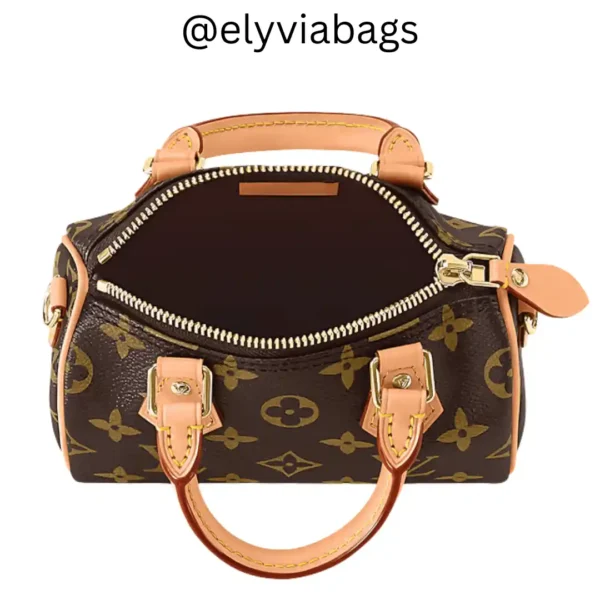 LV Nano Speedy Bag open view
