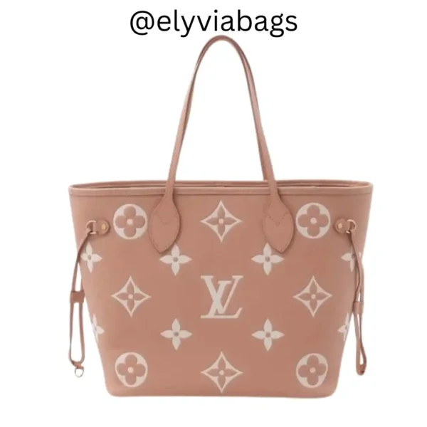 LV Neverfull MM Giant Monogram Pink
