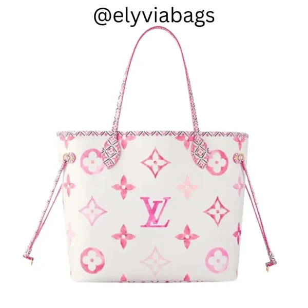 LV Neverfull mm bag Pink monogram