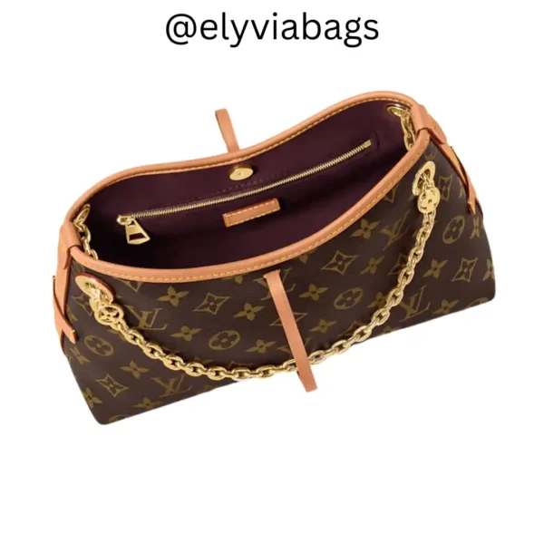 LV carryAll BB tote open view