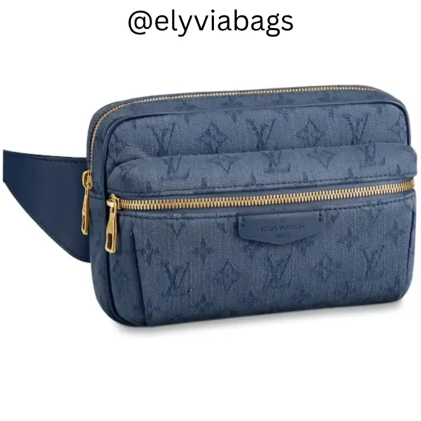 LV outdoor bumbag monogram denim Navy