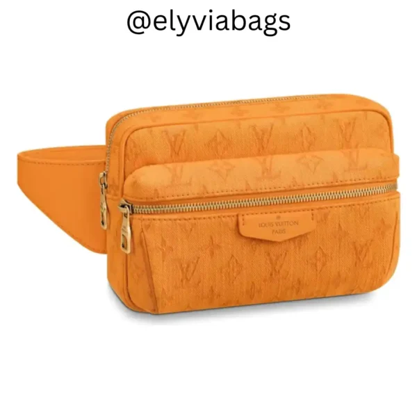 LV outdoor bumbag monogram denim Orange