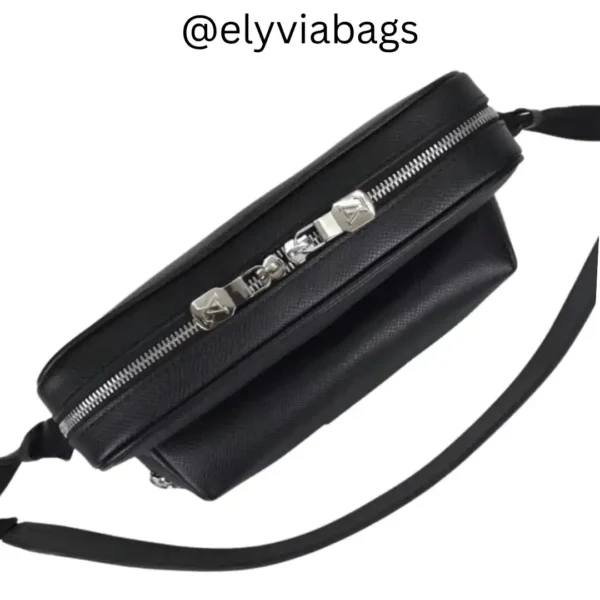 LV outdoor messenger bag black top view