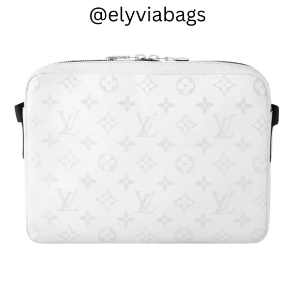 LV outdoor messenger bag white back view