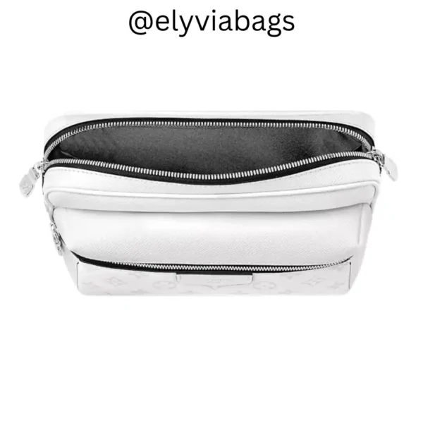 LV outdoor messenger bag white open view