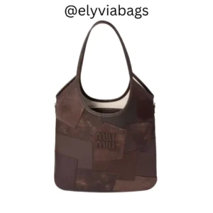 Miu-Miu Ivy Patch Leather Tote Bag Radica