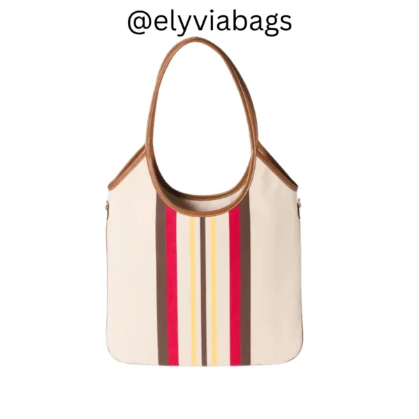 miu miu borsa ivy canvas tote bag back view