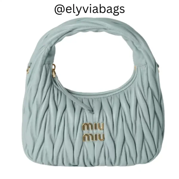 miu miu bosra hobo wander in nappa light blue small