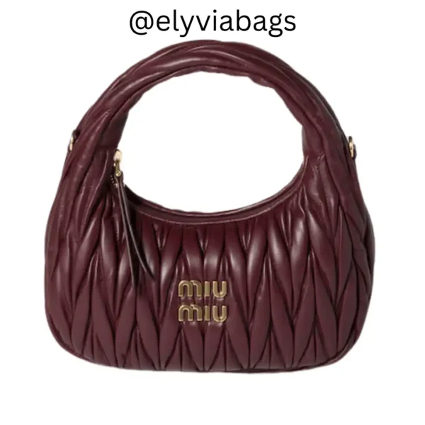 miu miu bosra hobo wander in nappa magenta mini