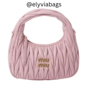miu miu bosra hobo wander in nappa pink Small