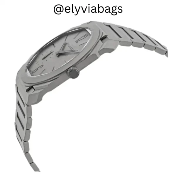 Bvlgari Octo Finissimo watch grey side view