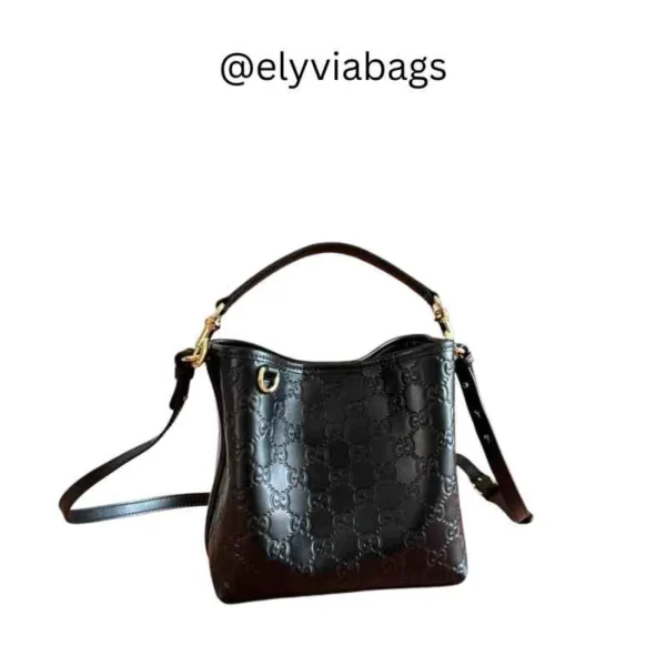 GG Emblem Small Bucket Bag