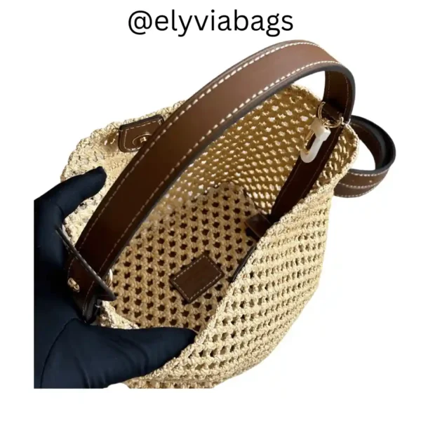 LV All in BB Bag in Raffia open view