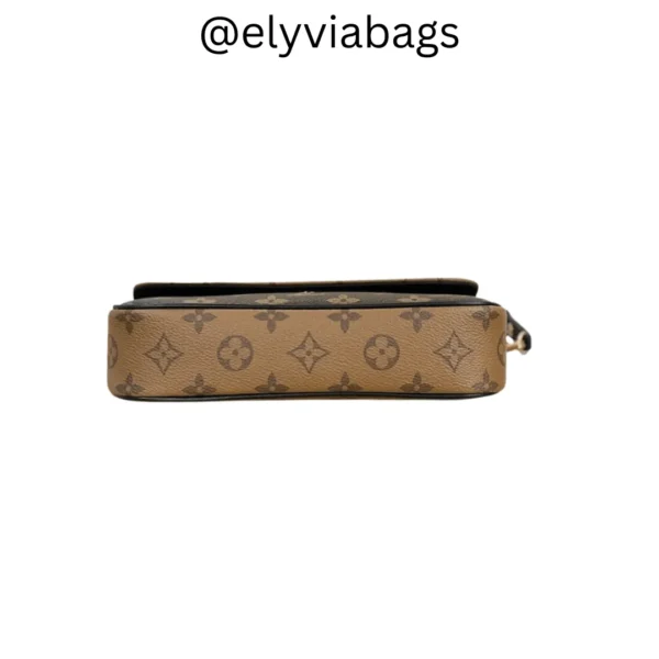 LV Ivy Wallet on Chain bottom view