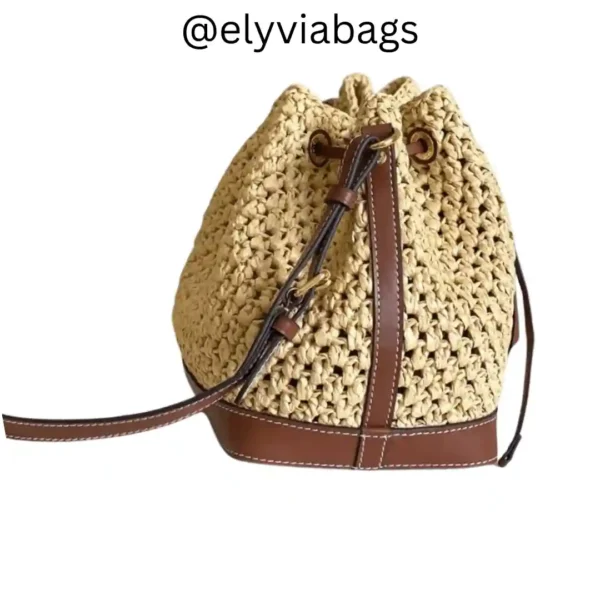 LV Noé BB Raffia Bag side view