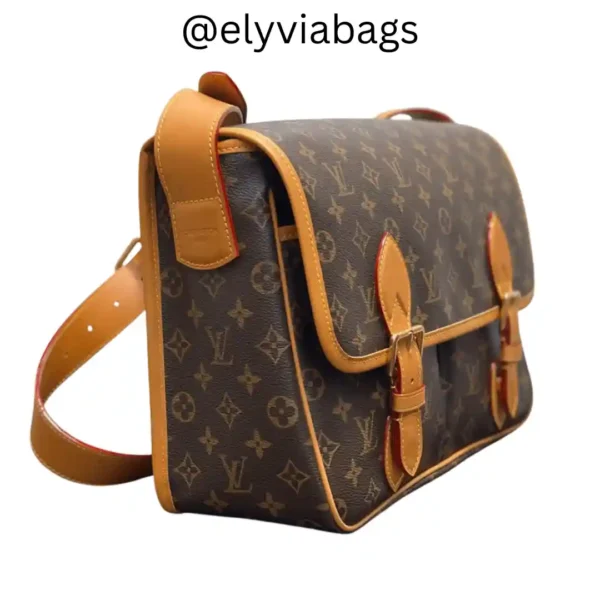 LV Satchel Messenger Bag side view