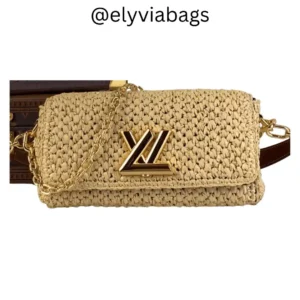 LV Twist West bag in Raffia